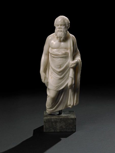 Marble statuette of Socrates A Hellenistic original of the 2nd century BC, or a Roman copy, Alexandria, Egypt © The Trustees of the British Museum