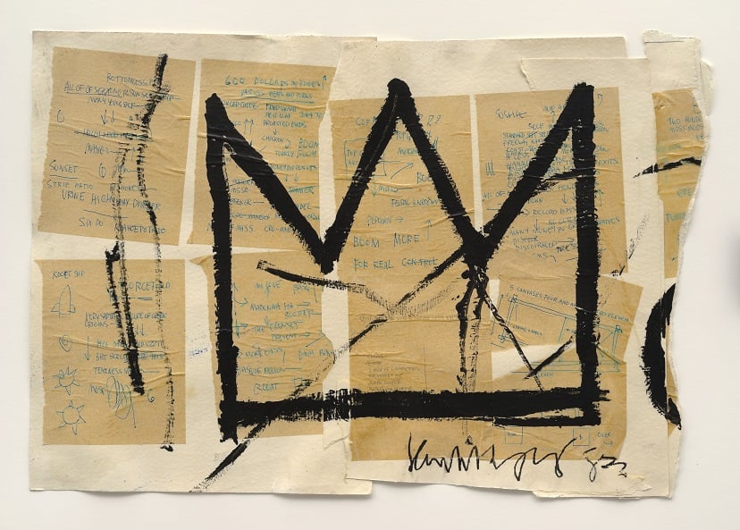 Jean-Michel Basquiat, Untitled (Crown) (1982). Photo: Courtesy of Lio Malca/Estate of Jean-Michel Basquiat.