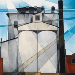 Charles Demuth, My Egypt (1927), oil, fabricated chalk, and graphite pencil on composition board.