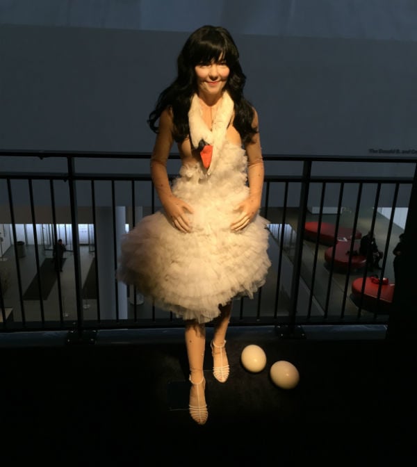 Marjan Pejoski's Swan Dress in "Björk" at MoMA