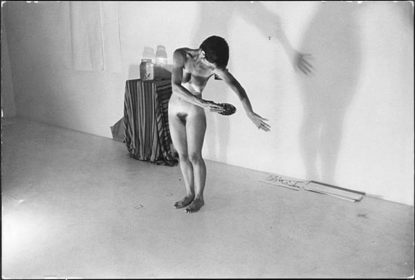 Joan Jonas, Mirror Check (1970). Photo: Courtesy of the Brooklyn Museum.