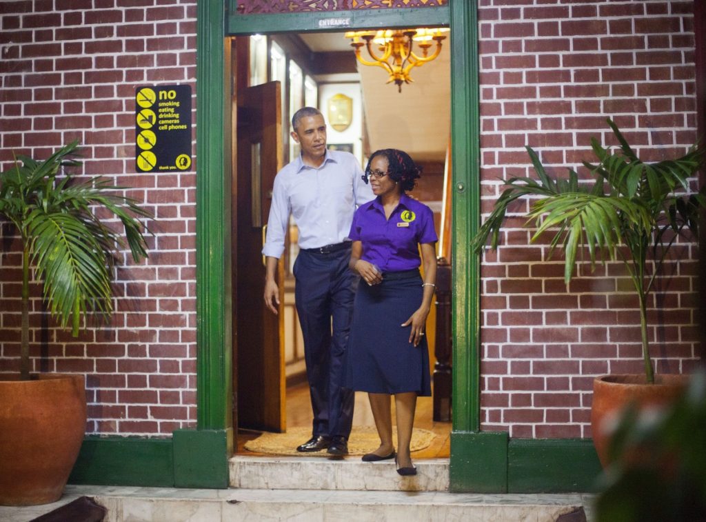 President Obama at the Bob Marley Museum in Jamaica. Photo: Pablo Martinez Monsivais/Associated Press.