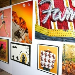 Artwork in the silent auction at the Free Arts NYC benefit.Photo: David X Prutting, courtesy BFA.