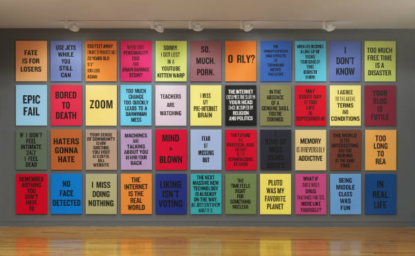 Douglas Coupland, Slogans for the 21st Century (2011-14), which will be part of HOME's inaugural art exhibitionPhoto: Courtesy HOME