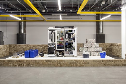 Some of the trash sorted by Joshua Sofaer for "The Rubbish Collection" at London's Science Museum. Photo: Katherine Leedale.