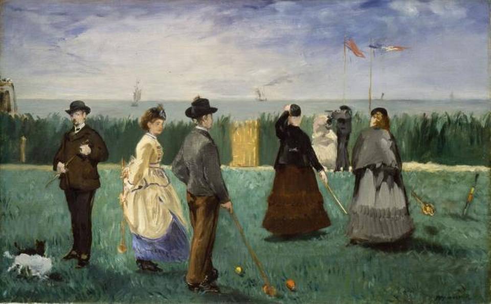 Édouard Manet, The Croquet Party (La partie de croquet) (1871). Photo: Courtesy the Nelson-Atkins Museum of Art. 