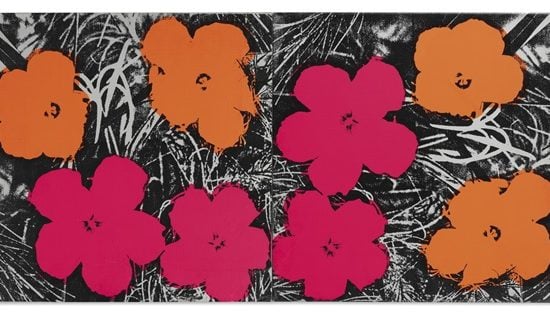 Andy Warhol, Flowers (1965). Estimate: $1.5 million–2 million. Photo courtesy of Christie's Images Ltd.