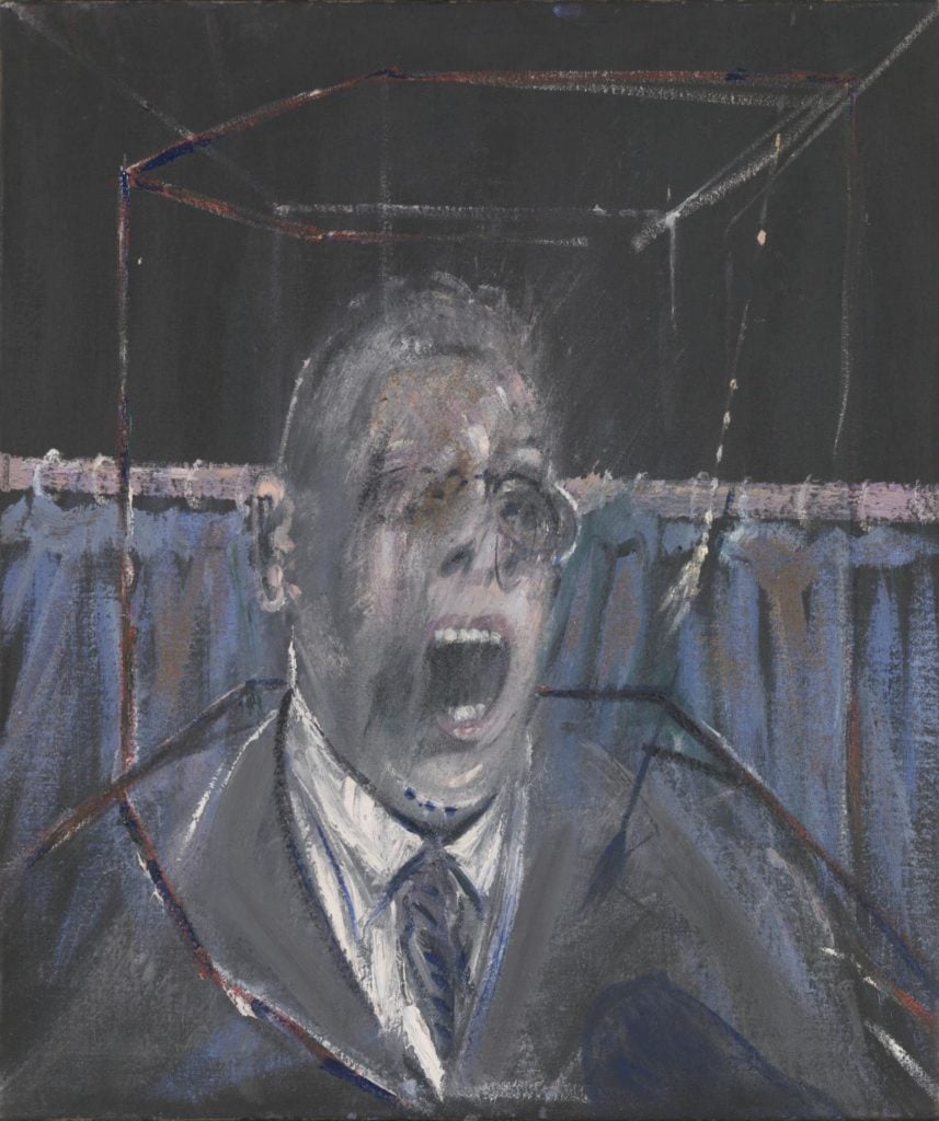 Francis Bacon, Businessman I (1952). Photo: Courtesy of Estate of Francis Bacon. All Rights Reserved, DACS 2017 via Tate.org