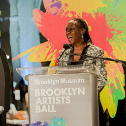 New York city first lady Chirlane McCray speaks at the Brooklyn Artists Ball. Photo: Liz Ligon, courtesy the Brooklyn Museum.