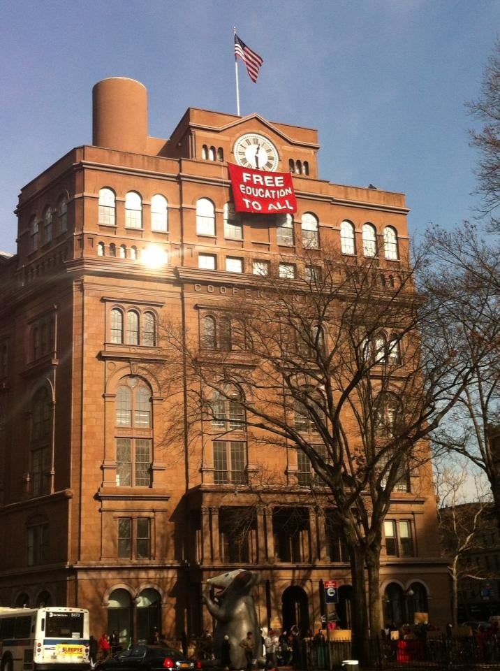 Students at the Cooper Union occupied the president's office for over two months to protest a plan to begin to charge tuition.