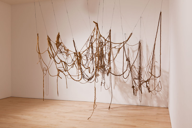Eva Hesse, No title (1969-70), latex, rope, string, and wire. Whitney Museum of American Art, New York; purchase, with funds from Eli and Edythe L. Broad, the Mrs. Percy Uris Purchase Fund, and the Painting and Sculpture Committee. © Estate of Eva Hesse; courtesy Hauser & Wirth.