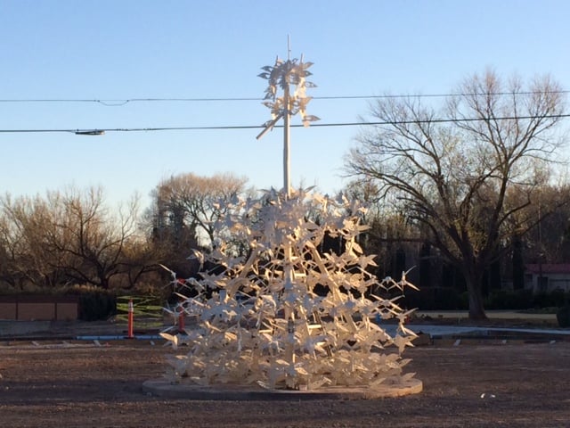 Margarita Cabrera's public sculpture Uplift (2015), El Paso, Texas.
