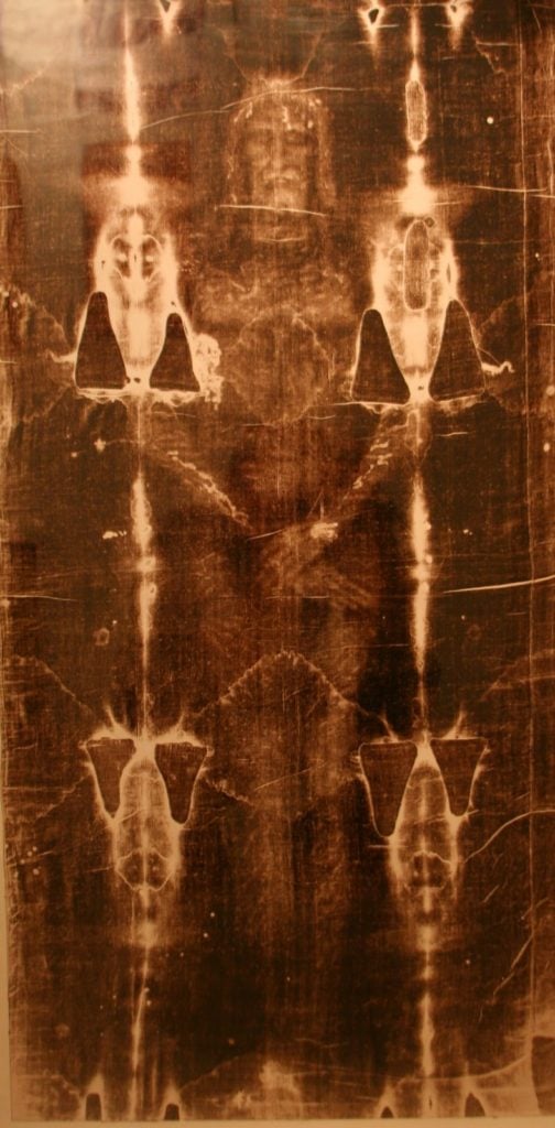 The Shroud of Turn. Photo: Cathedral of St. John the Baptist, Turin, Italy,