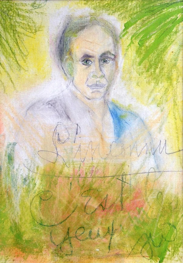 Tennessee Williams, <em>L'inconnu: C'est les Yeux</em>, depicting David Wolkowsky.  Photo: courtesy Key West Art & Historical Society and David Wolkowsky.