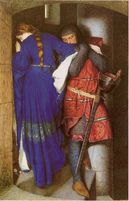 Frederic William Burton, <em>Hellelil and Hildebrand, The Meeting on the Turret Stairs</em> (1864). Photo: courtesy the National Gallery of Ireland.