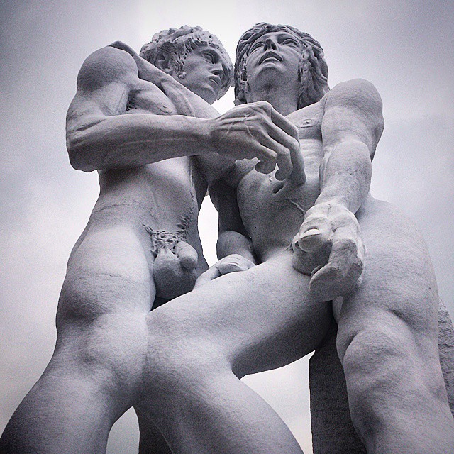 Filippo Dobrilla, <em>David e Giona</em>, at Expo Milano. Photo: artexpo2015, via Instagram.