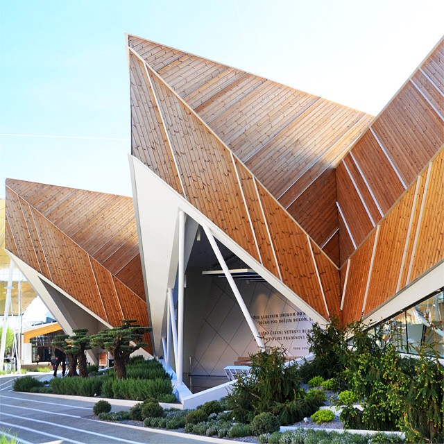 The Slovenian pavilion at Expo Milano. Photo: Design Boom, via Instagram.