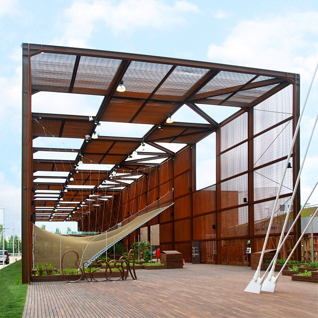 The Brazilian pavilion at Expo Milano. Photo: Design Boom, via Instagram.