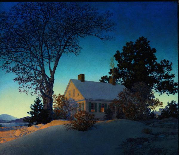 Property From A Distinguished Private Collection. Maxfield Parrish, Norwich, Vermont Est. $400,000/600,000 Sold for $1,030,000.