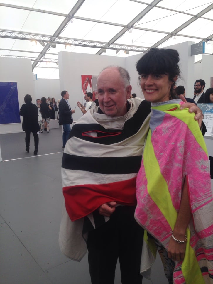 Former Brooklyn Museum director Arnold Lehman with Pia Camil at Frieze New York. Image courtesy of artnet News.