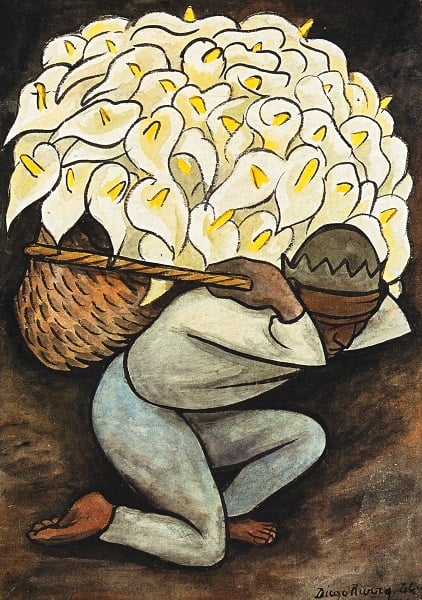 Diego Rivera, Hombre cargando alcatraces, 1944