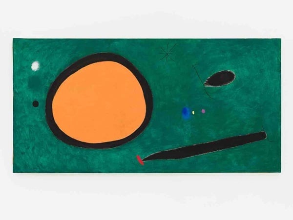 Joan Miró, -Le-Vol-de-l'oiseau-par-le-clair-de-lune-(The-Flight-of-the-Bird-by-Moonlight) (1967). Photo: Tom Powel Imaging. Courtesy of Nahmad Contemporary, New York.