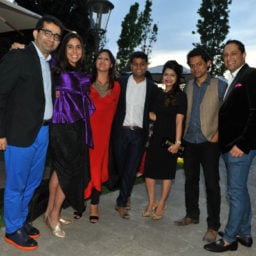 Hammad Nasar, Diana Betancourt, Priyanka Raja, Prateek Raja, Nadia Samdani Photo: Courtesy Samdani Foundation