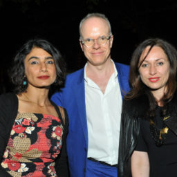 Monica Narula, Hans-Ulrich Obrist, Florence Derieux Photo: Courtesy Samdani Foundation