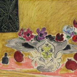 Henri Matisse, Anémones et Grenades (1946), oil on canvas. Photo courtesy Sotheby's.