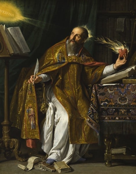 The 17th-century painting <i>St. Augustine</i> by Philippe de Champaigne was the inspiration behind FREECITY's t-shirts and hoodies for Wear LACMA.<br>Photo via LACMA</br>
