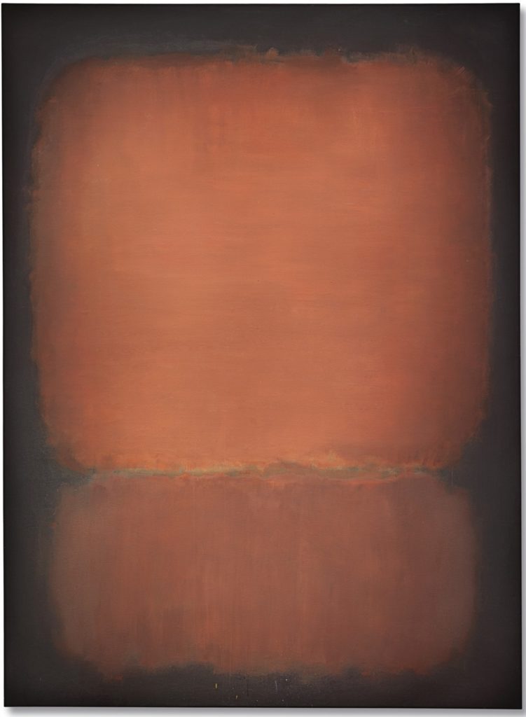 Mark Rothko, No. 10 (1958), oil on canvas. Photo courtesy Christie’s.