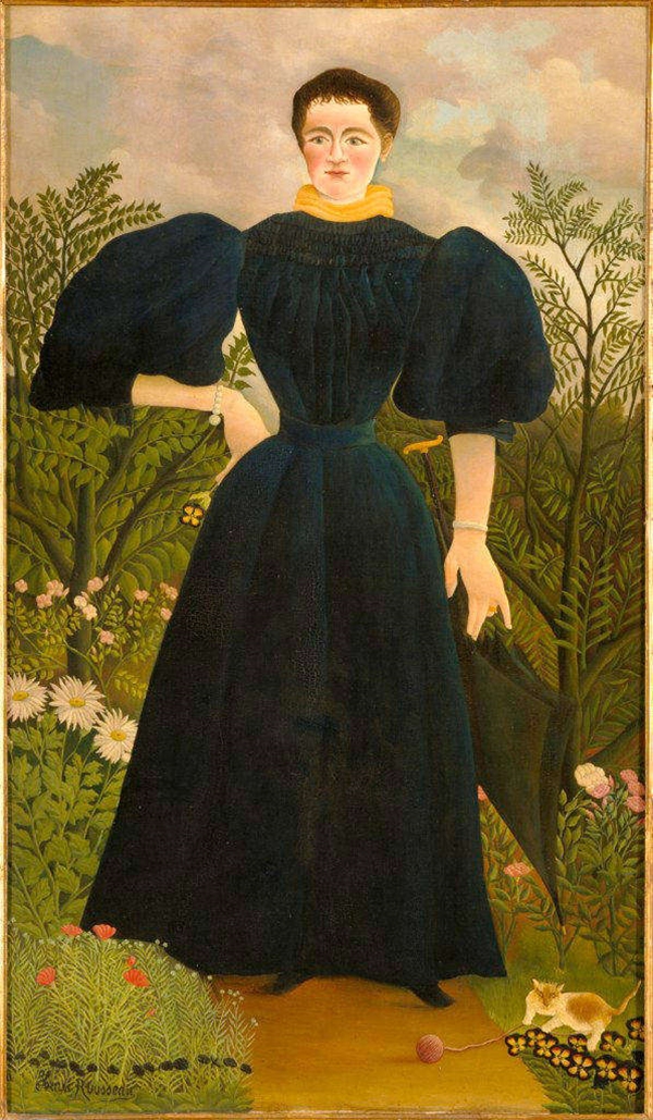Henri Rousseau, Portrait de Madam M.  (1895–1897).Photo: courtesy of Palazzo Ducale.