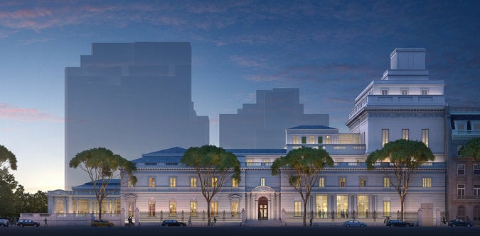 A rendering of the proposed Frick expansion. Photo: Neoscape Inc. 