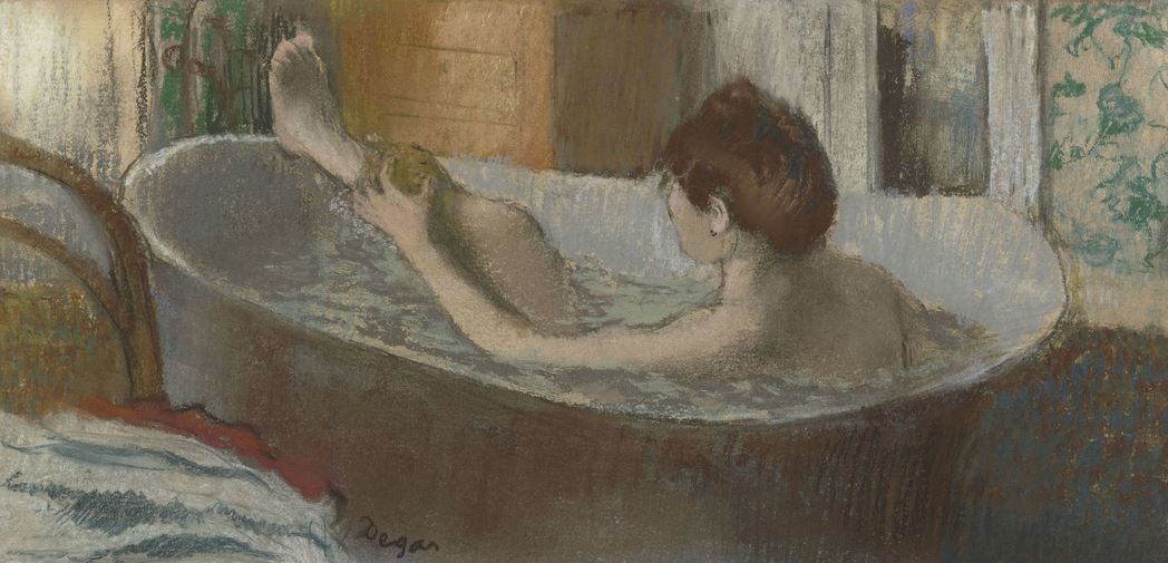 Edgar Degas, Woman in Her Bath Sponging Her Leg (ca. 1883). PhotoL RMN-Grand Palais