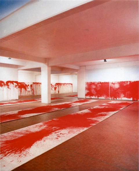 Hermann Nitsch, Installation view 1984 <br>Photo: via artribune.com