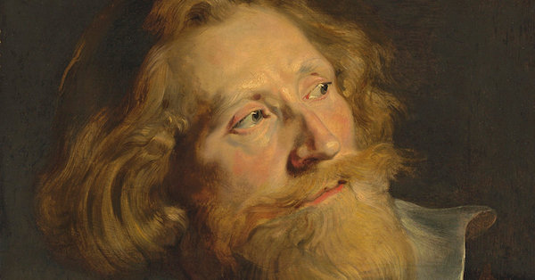 Detail from Peter Paul Rubens' Portrait of a Bearded Man (ca. 1620) Photo: Christie's via Art Market Monitor