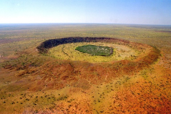 The meteorite was sourced from Wolfe Creek, site of the famous Wolf Creek meteorite crater. Photo: Australian Geographic