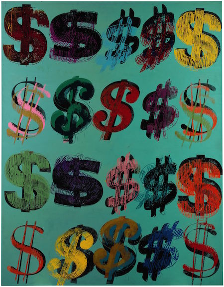 Andy Warhol <i>Dollar Signs</i> (1981) Photo: courtesy Sotheby's.