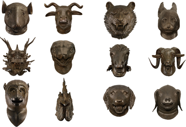 Ai Weiwei<i>Circle of Animals / Zodiac Heads, </i> (2010) <br> Photo: courtesy Phillips