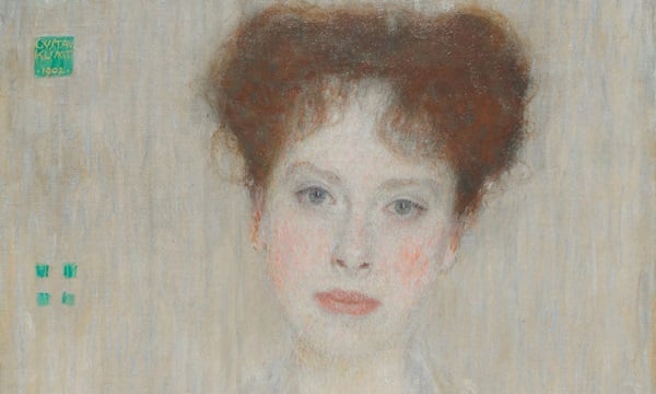 Gustav Klimt, Gertrud Loew (detail). Photo: Sotheby's.