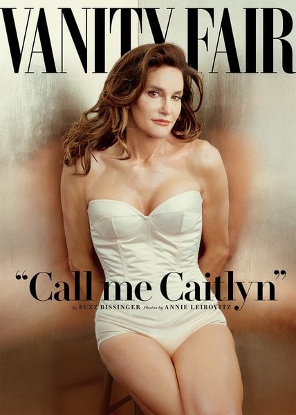 Caitlyn Jenner shot by Annie Leibovitz on the cover of Vanity Fair. Photo: Vanity Fair.