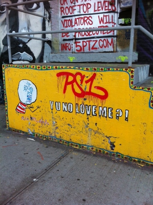 No more love in the 5Pointz.  Photo: Eileen Kinsella