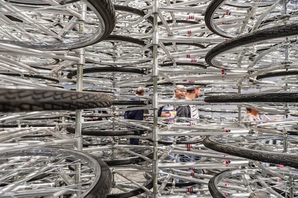 Ai Weiwei, <i>Stacked</i>, 2012, Unlimited in Basel 2015<br>Photo: courtesy Art Basel</br>