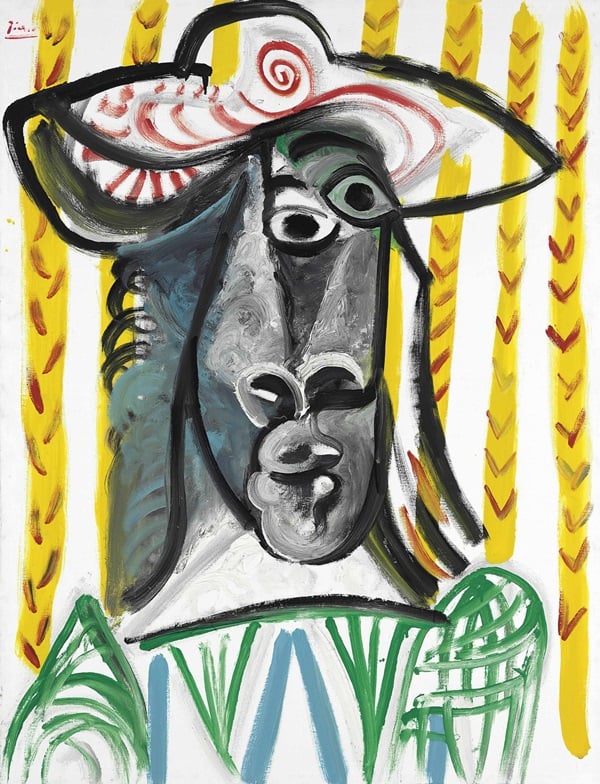Pablo Picasso (1881-1973), Tête. Painted on 14 December 1969. Estimate: £4,800,000 - 6,500,000. © Christie’s Images Limited 2015. 