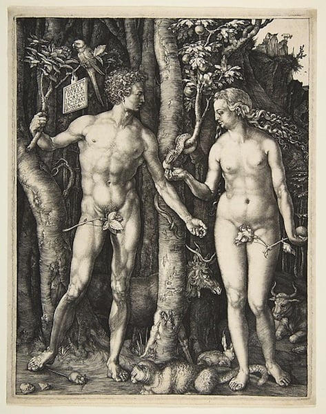 Albrecht Dürer's <i>Adam and Eve</i>. <br>Photo: via Metropolitan Museum of Art</br>