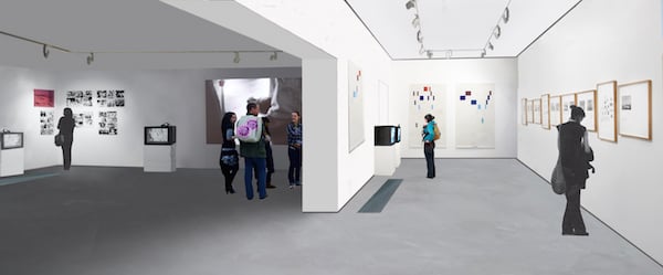 Rendering of the new exhibition spaces of Gasworks, south London<br>Photo: Courtesy Gasworks