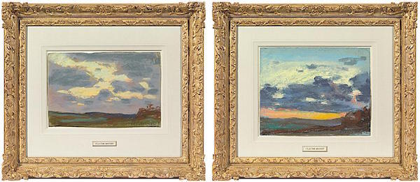 The pastels by Claude Monet bought by dealer Jonathan Green at auctionPhoto via: Richard Green gallery