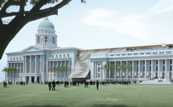 Rendering of Singapore's National Gallery, which will open in October 2015Photo via: National Gallery Singapore