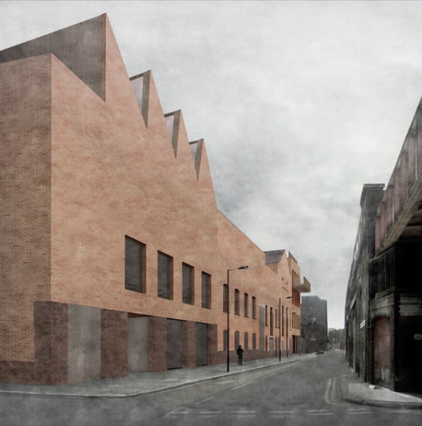 A rendering of Newport Street Gallery, mDamien Hirst's soon-to-be opened museum in London<br>Photo via: Newport Street Gallery