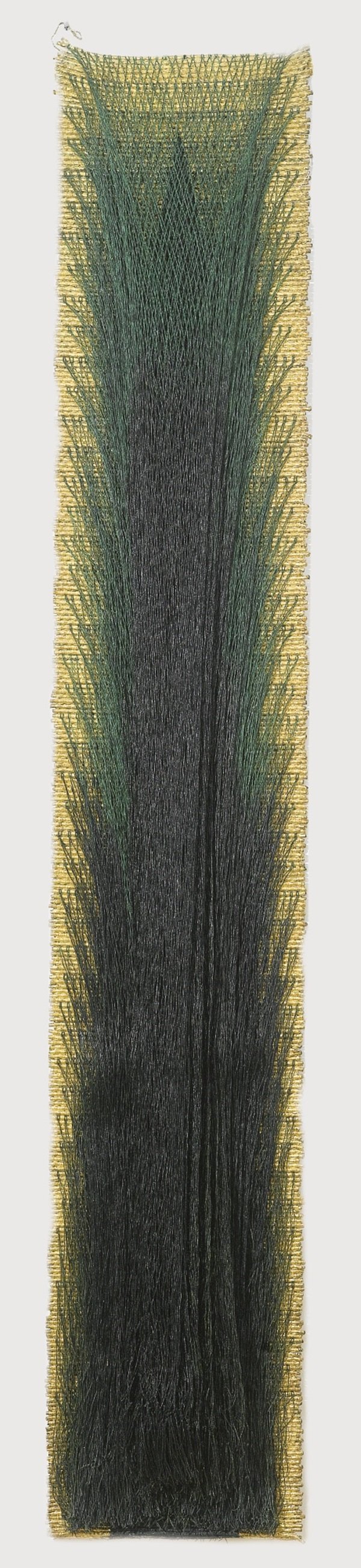 Olga de Amaral's  Lienzo Ceremonial 11 (1989) sold for $125,000 at Sotheby's last month (Estimate: $40–60,000). Image: Courtesy of Sotheby's. 